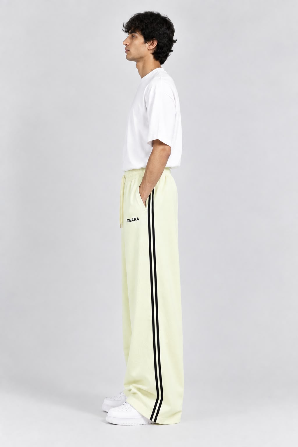 Sport White Baggy Trouser
