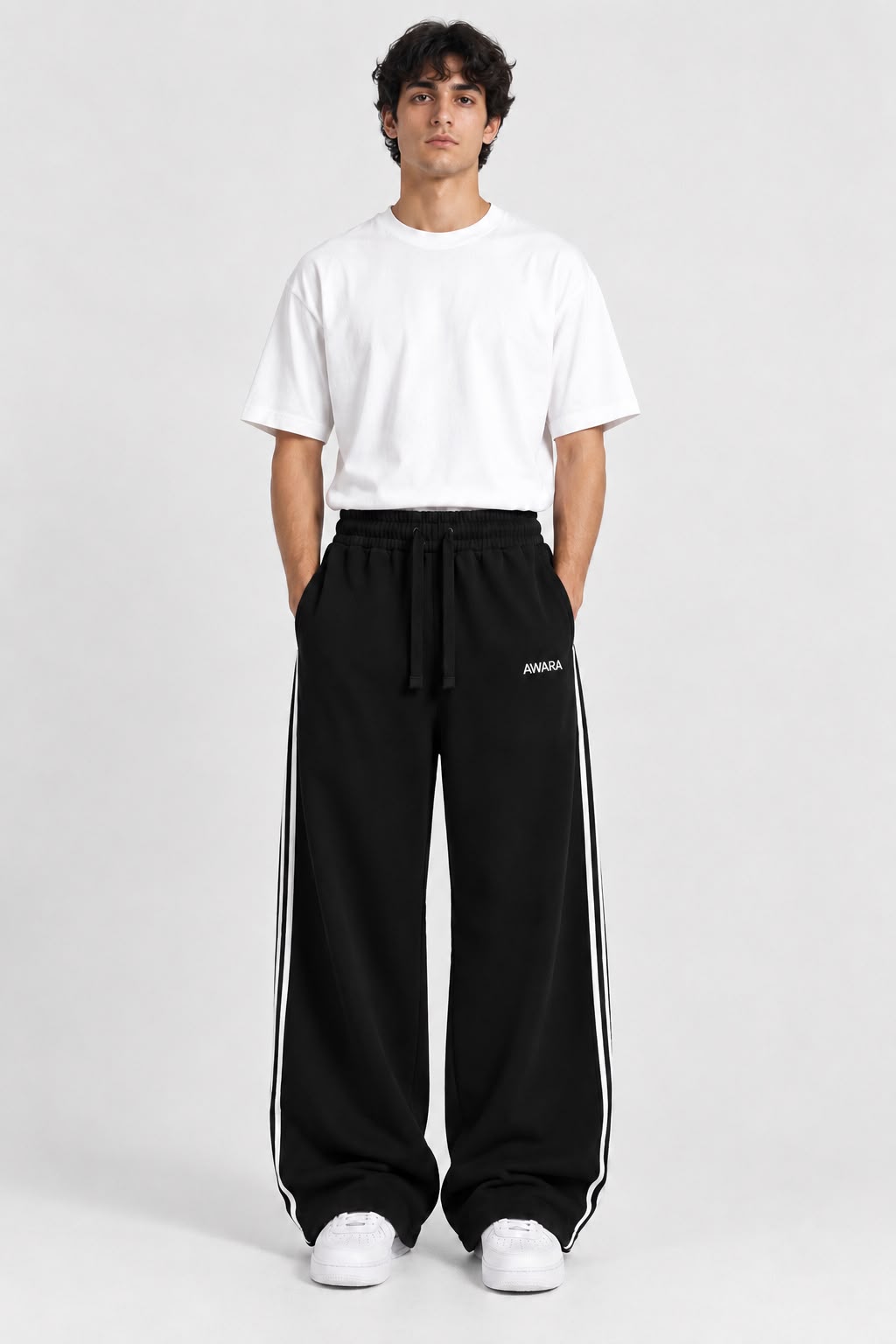 Sport Black Baggy Trouser