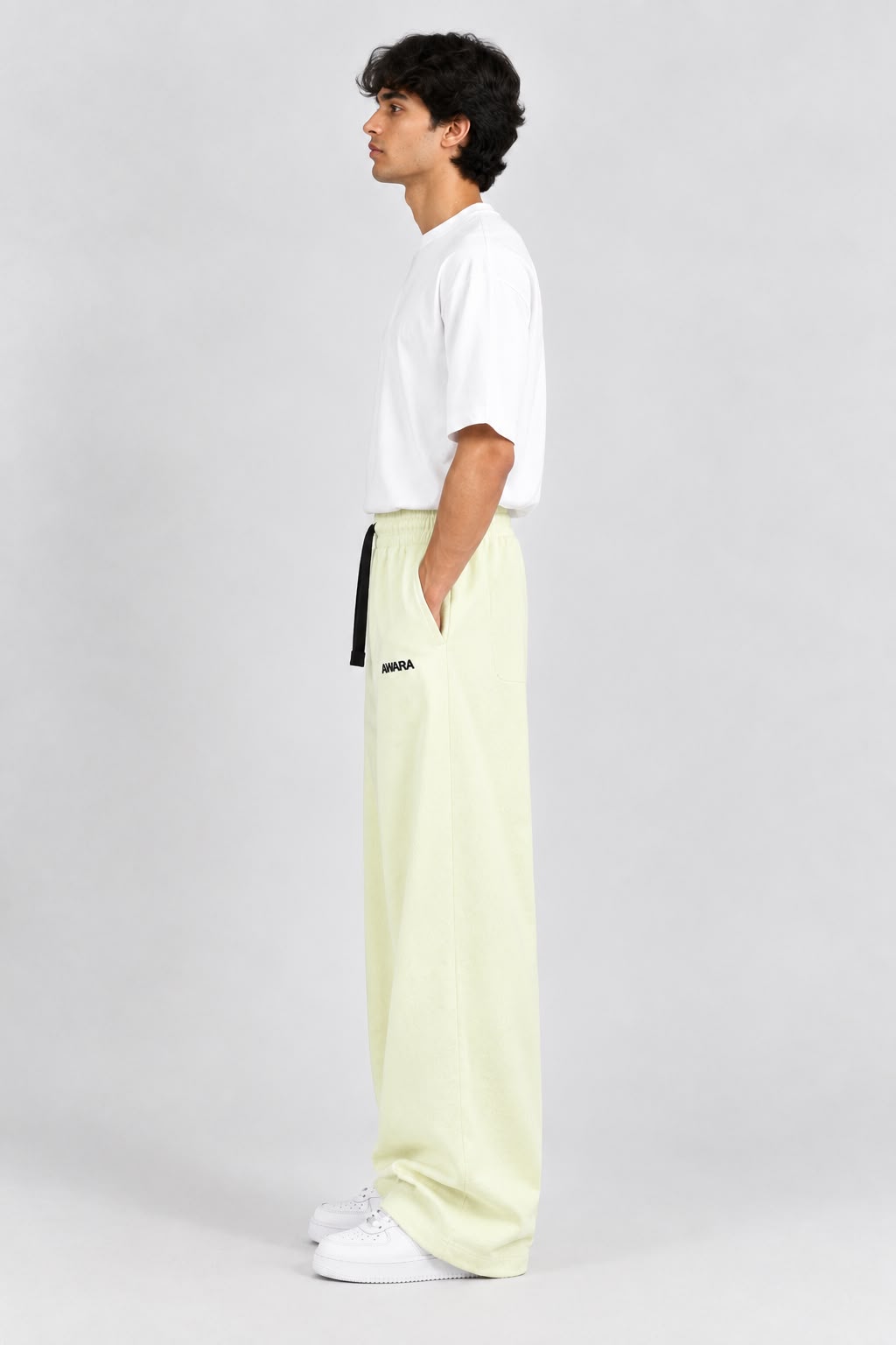 Classic White Baggy Trouser