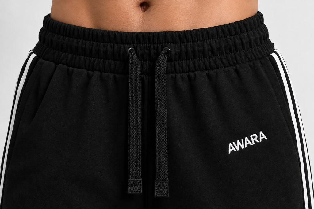 Sport Black Baggy Trouser