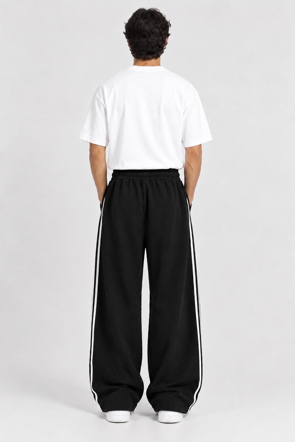 Sport Black Baggy Trouser