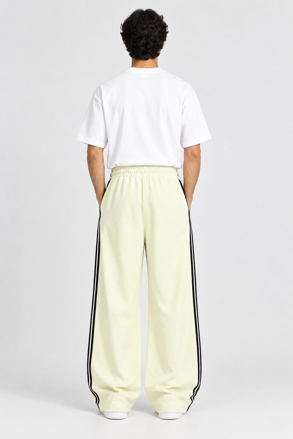 Sport White Baggy Trouser