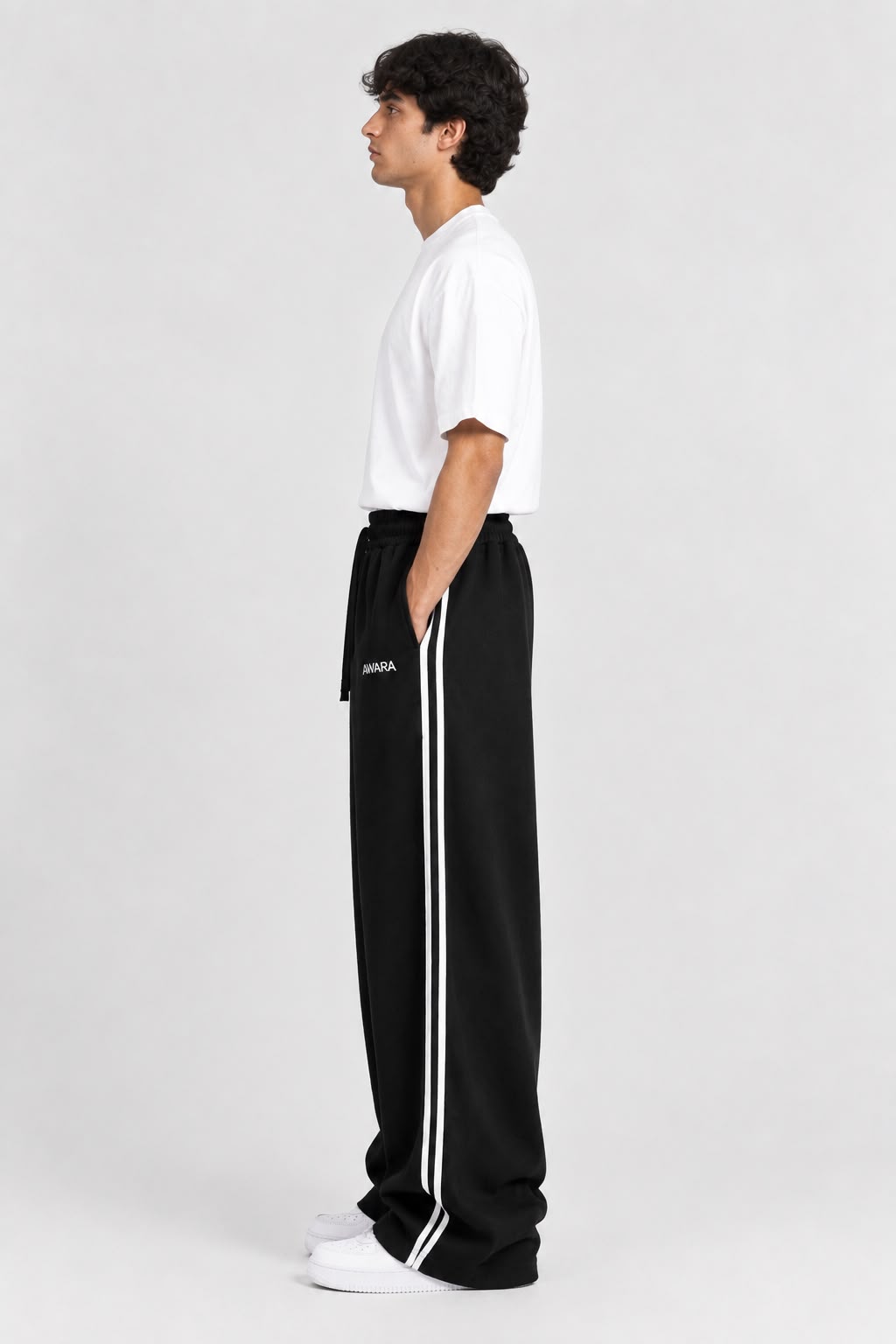 Sport Black Baggy Trouser